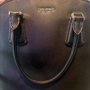 kate spade black Pebbled Leather Satchel
